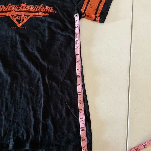 Harley Davidson Cafe Las Vegas T-Shirt Burnout Short Sleeve Tee Women’s Size L - Picture 4 of 9